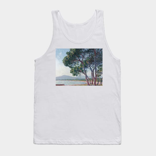 Beach of Juan-les-Pins by Claude Monet Tank Top by Classic Art Stall